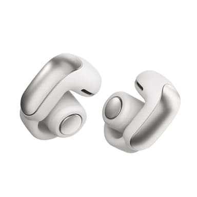 Bose Ultra con tecnología OpenAudio Auriculares de botón de diseño abierto, auriculares de botón inalámbricos de diseño abierto, batería con hasta 48 horas de autonomía, Blanco