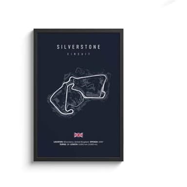 Impresión De La Lona Cuadro sobre Lienzo con Diseño De Circuito Internacional De Fórmula 1, Arte De Pared De F1, Póster Nórdico, Imagen De Carrera De Deportes De Motor Estética para Decoraci