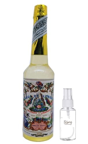 Agua Florida Peruana | Murray y LanMan | 1 Botella de Agua Florida del Perú | Amarilla - Original 270 Ml + 1 Dosificador de Spray de Regalo