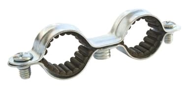 SOMATHERM FOR YOU - tubo de doble anillo de Ø16 (x10) - acero niquelado