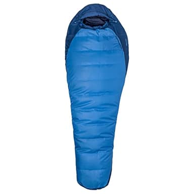 Marmot Trestles 15 Mummy Sleeping Bag Unisex Adulto, Cobalt Blue/Blue Night Long, Talla única
