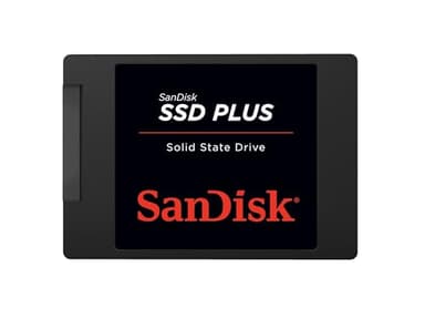 SanDisk SSD Plus de 2 TB 2.5", SATA III SSD, velocidad de lectura con hasta 545 MB/s, 450 MB/s de escritura, Fácil actualización para arranque, apagado y carga