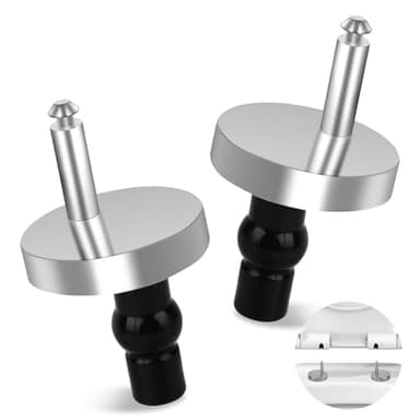 TNEDFOD 2 Piezas Bisagras Tapa WC, Tornillo para Asiento de Inodoro Bisagras, kit de Piezas de Repuesto para Asiento de Inodoro, Bisagra para Tapa de Inodoro para Montar y Fijar la Tapa del Inodoro
