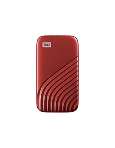 WD My Passport 1TB SSD Externo Portátil, Disco duro externo SSD con velodidad de lectura de hasta 1050 MB/s 1000 MB/s de escritura, Funciona con PC, Xbox y Playstation, Rojo