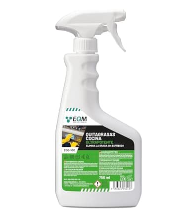 EQM - ECO-100 - Desengrasante Concentrado para Cocinas - 750 ML - Disuelve todo tipo de grasas, incluso las más rebeldes - Altamente eficaz - Superficies siempre limpias y cuidadas