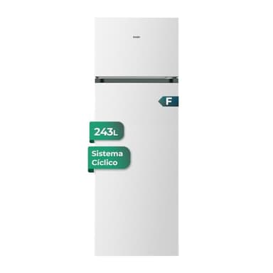 SVAN Frigorífico Combi2 Puertas Blanco SF165500F. Capacidad 243 Litros, Puerta Reversible, Bajo Nivel Sonoro, Clase de Eficiencia Energética F