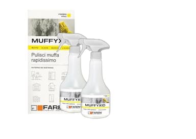 Faren MUFFYXID, Limpiador de Moho de Acción Rápida, Eliminación Eficaz de Hongos y Algas, Higienizante Potente, 500 ml (500ml X 2)