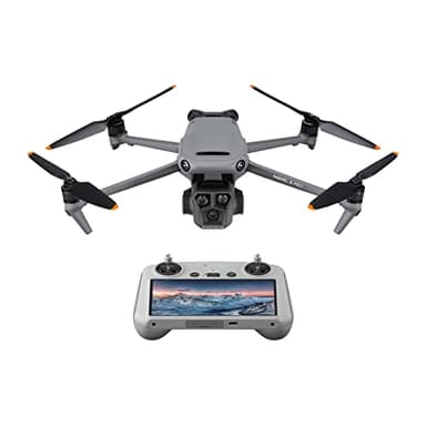 DJI Mavic 3 Pro con DJI RC (control remoto con pantalla), dron insignia de tres cámaras con cámara Hasselblad con CMOS 4/3, 43 min de tiempo de vuelo y transmisión de vídeo HD a 15 km