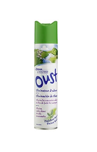 Oust Ambientador Eliminación de Olores, Frescor, 300 ml, El embalaje puede variar