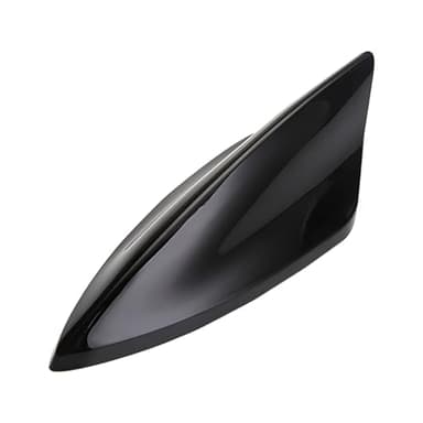 CGEAMDY Cubierta De Antena Coche De Antena Aleta De Tiburón, Señal Radio FM Aérea con Base Adhesiva, Coche Techo Superior Radio Antena Aleta, para La Mayoría Coche, SUV, Camión, Furgoneta(Negro)