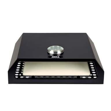 Jocca - Horno para Pizza Accesorio Barbacoa de Acero Inoxidable con Termometro y Piedra, Compatible con Barbacoas Carbon y Gas, Modelo 2373