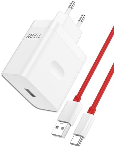 ACOCOBUY para OnePlus Supervooc Adaptador Corriente 100W y Cable USB C 1m para OnePlus 13/12R/11/Nord 4/CE4 Lite/3/2T/10 Cargador USB C Cargador Rápido para OPPO Reno12 Pro/12FS/11 F/Find X8 X7 X5 A80