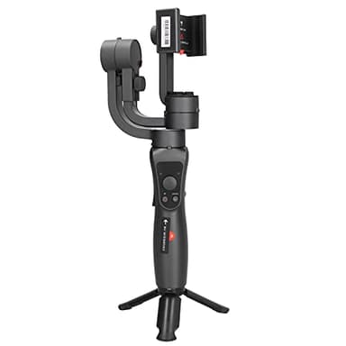 Estabilizador de Mano S5 de 3 Ejes, Estabilizador de Cardán de Mano Simple de 3 Ejes, Plegable, Liviano con Cable de Carga para Teléfono Inteligente para Seguimiento Facial