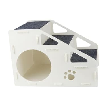 Gralara de Escalada para Perros para Mascotas, Rampa para Muebles Altos, Escalera de Gatos para Animales Pequeños, 3 Pasos