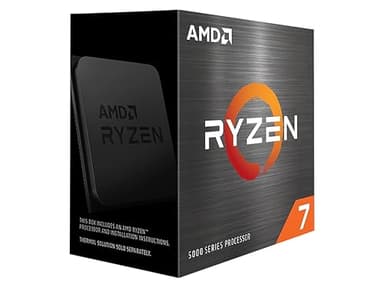 AMD Ryzen 7 5700X3D Procesador con tecnología 3D V-Cache( 8 núcleos/16 Threads, 105W TDP, Socket AM4, 100Mb Caché, Reloj de aumento máx. hasta 4,1 GHz, sin ventilador)