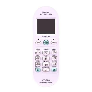 VINABTY KT-E08 Replace Universal Remote Control 6000-in-1 Fit for Fujitsu/Carrier/Chigo/Daewoo All Mini-Split Air Conditioners