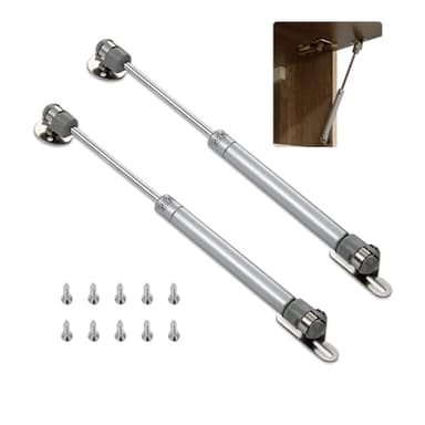 HIOQFR 2pcs Amortiguadores Muebles Cocina Pistones Hidraulicos 200N Armario Amortiguador Puertas Elevables Resorte de Gas Pistones a Gas Muebles Bisagras Puertas Amortiguador de Gas Muelle Gas Klappen