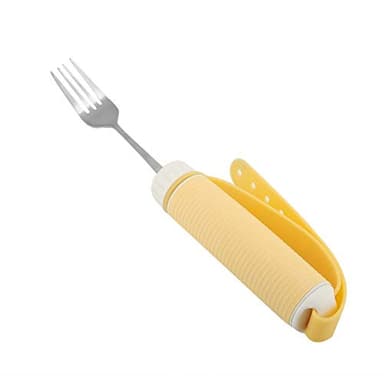 Fdit Utensilio de Cocina para discapacitados, Tenedor o Cuchara extraíble, Flexible y Giratorio