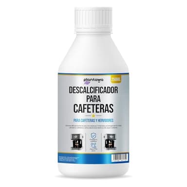 Plantawa Líquido descalcificador 250ml. Compatible con todas las máquinas de café. Mantén tu Máquina de Café en Óptimas Condiciones, Elimina la cal incrustada en cafeteras.