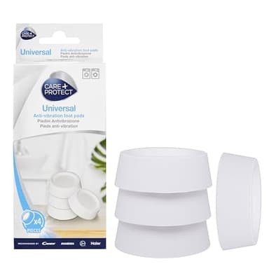 Almohadillas de goma antivibración CARE + PROTECT, universales, para lavadoras y secadoras, reducen la vibración y el ruido, mejoran la estabilidad