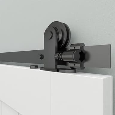 WOLFBIRD 5.5FT/167CM Herraje para Puerta Corredera Kit de Accesorios para Puertas Correderas, Kit de una Sola Puerta