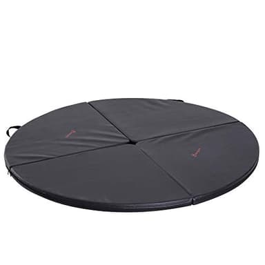 HOMCOM Colchoneta de Pole Dancing Colchoneta Amortiguadora Pole Dancing Colchoneta Bailar en Barra Plegable de Entrenamiento de Seguridad 5cm de Grosor Ф150x5cm