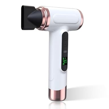 Secador de Pelo Inalámbrico, Secador de Pelo Inalámbrico de 15000 MAh, Recargable con Carga USB, Secador de Pelo con Batería de Viento Frío y Caliente para Viajes y Campamentos