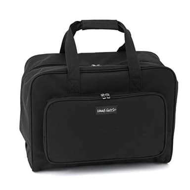 Hobby Gift Mr4660 LK Exclusiva para máquina de Coser, Acolchada con PVC, Bolsa de Transporte, Almacenamiento de Accesorios adicionales, 20 x 43 x 37 cm, Poliéster, Negra