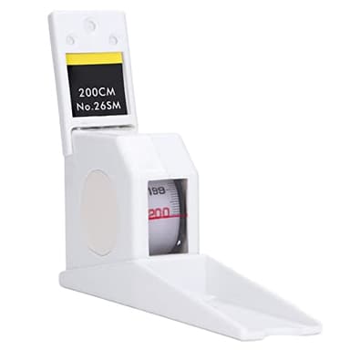 Medidor de Altura de 200 Cm Medidor de Altura de Medición Medidor de Altura Medidor de Cinta Métrica Retráctil Montado en la Pared para Uso Doméstico