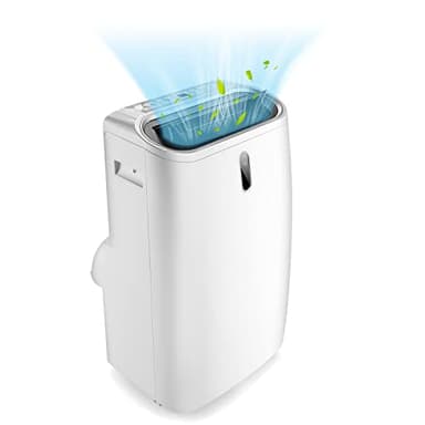 GOPLUS Aire Acondicionado Portátil 5 en 1 de 16000BTU 4,7W Silencioso, Enfriador de Aire Silencio Bajo Consumo con Wifi de 3 Velocidades, Calefacción, Temporizador 24 H y Pantalla LCD, 35㎡, R290