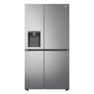 LG GSLV71PZRC | Clase C | 635 L Frigorífico Side-by-Side con dispensador de hielo, hielo triturado y agua | Depósito de agua interno | Total No Frost | LINEARCooling | DoorCooling+ | Platinum Silver