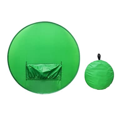 Verde Silla de Pantalla Verde 50 × 50 × 3 Fondo de Pantalla Verde Redonda de 142 Cm Fondo de Silla de Pantalla Verde Portátil para Video Chats Videoconferencia Juego de una Sola