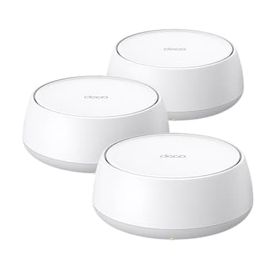 [NUEVO]TP-Link Deco BE25(3-pack)|Sistema Wi-Fi 7 Mesh BE3600|AI Mesh, Wi-Fi Dual-Banda de 3.6 Gbps, Puertos 2.5 Gbps, Multi-Link Operation MLO, Backhaul Combinado Inalámbrico y Cableado, Protección Ho