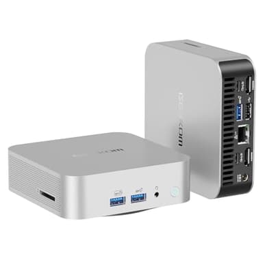 GEEKOM Mini PC A8, AMD Ryzen 7 8845HS (8 núcleos, 16 subprocesos, hasta 5,1 GHz) Mini PC para Juegos Windows 11 Pro 32 GB DDR5 1TB SSD Mini PC | AMD Radeon 780M | Wi-Fi 6E | BT5.2 | 8K | IA |