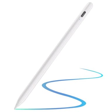 TQQ Lápiz para iPad 2018-2025, Reemplazo para Apple Pencil 2/Pro, Stylus Pen con Rechazo de Palma & Detección de Inclinación, para iPad 11/10/9/8/7/6,Pro M4/11/12.9"/13",Air 3/4/5/M2/M3,Mini 5/6