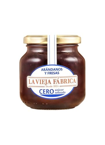 Mermelada de arándanos y fresa CERO 280g