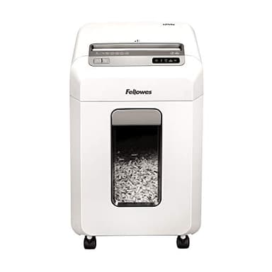 Fellowes Powershred 12MS - Destructora trituradora de Papel, destruye hasta 12 Hojas, minicorte, Nivel de Seguridad DIN P-4, para pequeñas Empresas y oficinas domésticas, 1-3 usuarios, Color Blanco
