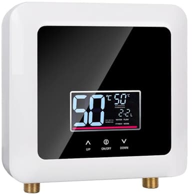 Calentador de Agua Electrico Instantaneo 220v 7500w, Calentador de Agua sin Tanque con temperatura constante, Ahorro de Energía, mini calentador de agua punto de uso para Cocinade Baño