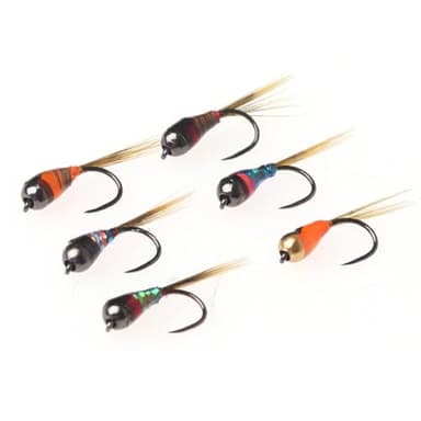Señuelo de pesca de trucha, tungsteno, perdigón, ninfa, pequeñas cabezas de cuentas, cebo para moscas, señuelo de pesca al aire libre, L5l0