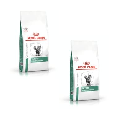 ROYAL CANIN Satiety Weight Management Feline | Paquete Doble | 2 x 400g | Alimento Completo dietético para Gatos | para Gatos con bajo Contenido energético para Reducir el sobrepeso