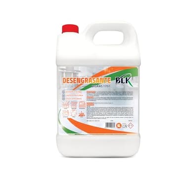 BLK - DIGRAS 1701 - Desengrasante Industrial para Limpieza Hogar y Uso Profesional 5L Quitagrasas Cocina,Desengrasante Cadena Bicicleta, Limpiador de Motor, Coche, Moto - Agradable Aroma (5L)