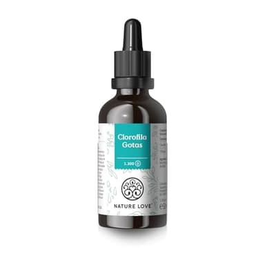 Clorofila líquida de alfalfa (50ml) - Alta dosis con 200 mg de clorofila por dosis diaria - Alternativa a los comprimidos de clorofila - Producto vegano, producido y probado en laboratorio en Alemania