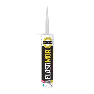 DITOSA CALIDAD E INNOVACION - ELASTIMOR Mortero Sellador, Cemento Express, Impermeable, para encintados, llagueados, sellados, rejunteados, reparaciones, Tubo 310 ml x1