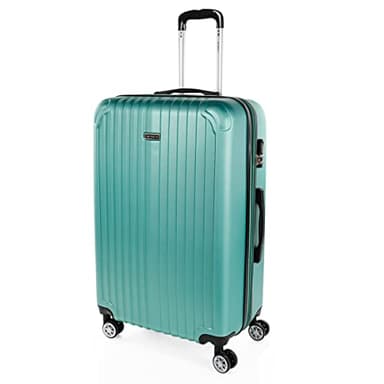 ITACA - Maletas Grandes de Viaje: Maleta Grande 23 Kilos, Maleta Viaje Grande, Maleta De Viaje para Todas Tus Aventuras. Material ABS Resistente y Ligera, Aguamarina
