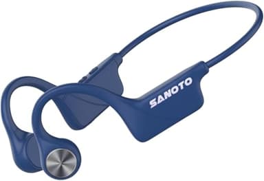 SANOTO Auriculares Conduccion Osea Bluetooth 5.3,Open Ear Auriculares Oseos Bluetooth Inalámbricos IPX5 Impermeables y Resistentes al Sudor Auriculares Deportivos Adecuado para Ciclismo y Fitness