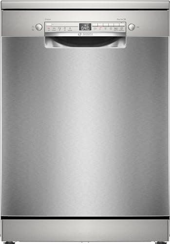 Bosch - Lavavajillas Libre Instalación, 60 cm, 13 servicios, Serie 2, Motor EcoSilence, Home Connect, Acero, SMS2HTI02E