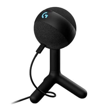 Logitech G Yeti Orb, micrófono condensador RGB con LIGHTSYNC para gaming, micrófono USB para streaming, cardioide, Plug and Play USB para PC/Mac, Negro