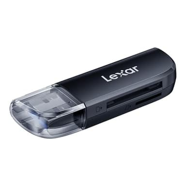 Lexar RW300 Lector de Tarjetas de Memoria, USB 3.2 Gen 1 hasta 104 MB/s Velocidades 2 en 1 USB-A para SD/Micro SD Adaptador de Lector de Tarjetas de Cámara, para PC/Laptop/Smart Teléfono/Tableta