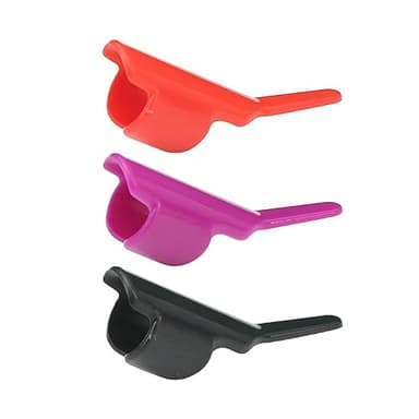 Paquete de 3 fundas de dedos de costura, protectores de dedos de costura, tapas de dedo para cortar, costura, patchwork, protector de dedos para máquina de coser, protector de dedos de plástico