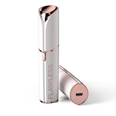 Finishing Touch Flawless Depiladora Facial, Discreto, Indoloro y Apto para Pieles Sensibles, Incluye 2 cabezales de repuesto, Blanco